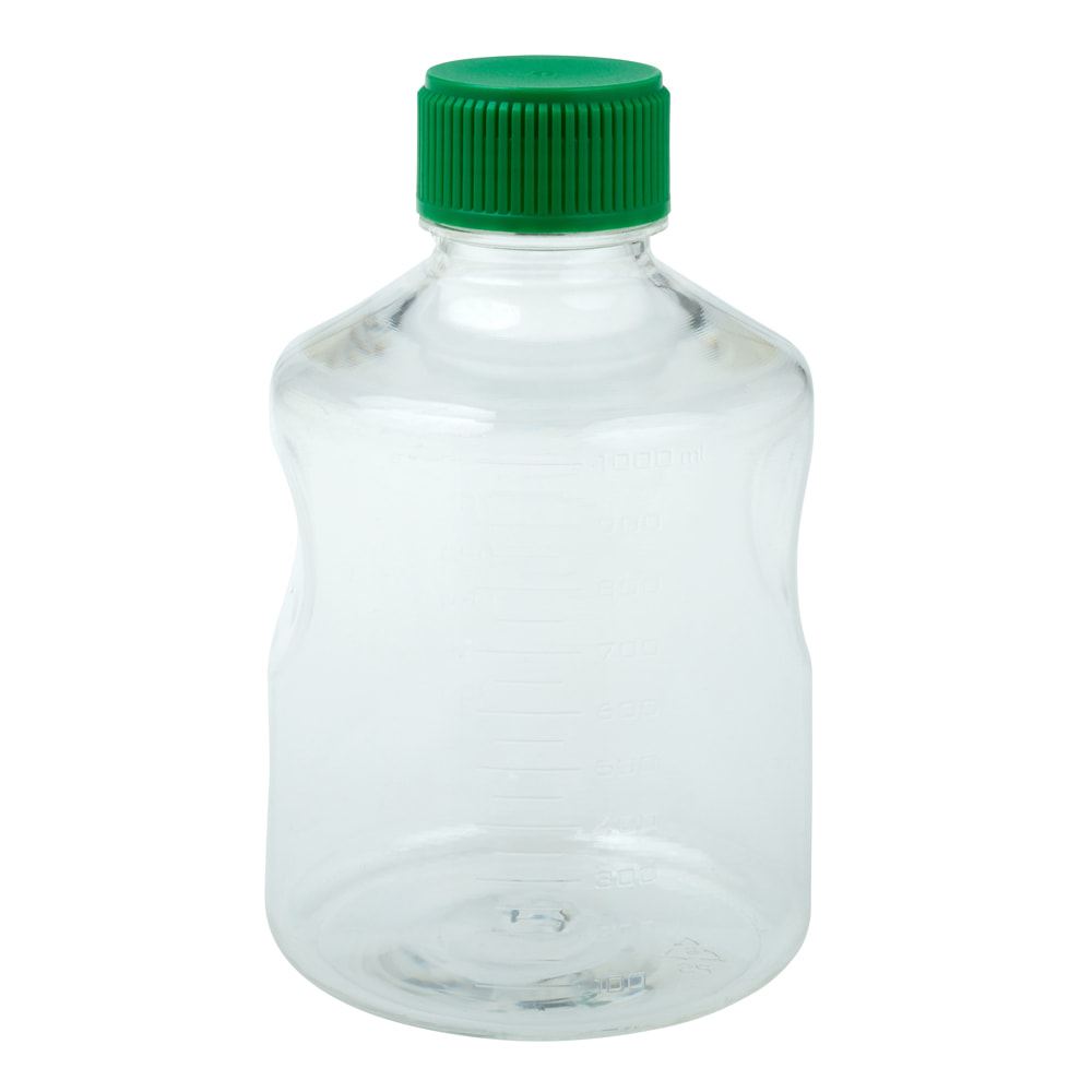 CELLTREAT 1000mL Solution Bottle, Sterile, Individually Bagged, 24 Bottles per Case